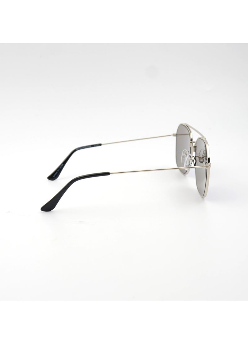 MADEYES Men's UV Protection Sunglasses EE24M128-6 - Silver/Black - Image 4