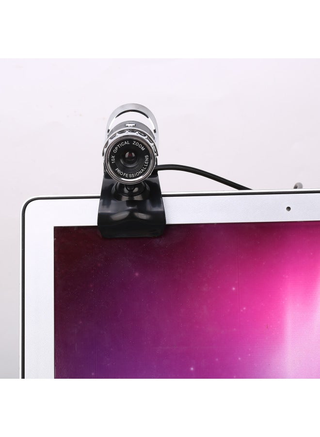 كاميرا ويب للكمبيوتر USB عالية الوضوح بث مباشر تعليم نقل الفيديو سطح المكتب والكمبيوتر المحمول كاميرا رقمية - اللون: أسود - Image 4