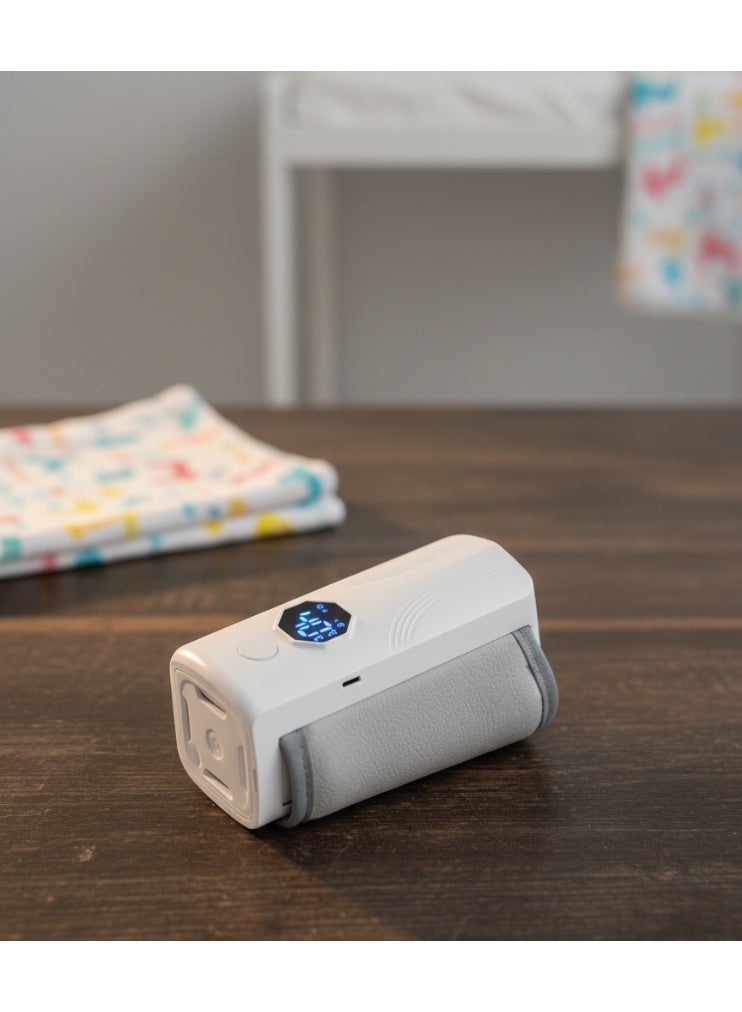 سخان لبن  قابل لإعادة الشحن لزجاجات الرضاعة – شاشة رقمية ذكية، تحكم في درجة الحرارة، بطارية 2000mAh×2، مناسب لمقاسات مختلفة من الببرونات - Image 5