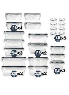 MissTiara Airtight Meal Prep Container Set with Locking Lids, 24pcs Re-usable Plastic Food Storage Containers, Stackable Kitchen Organizer Boxes, BPA Free & Microwave Freezer Dishwasher Safe 24pcs Set  - Image 3