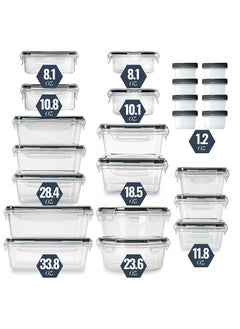 MissTiara Airtight Meal Prep Container Set with Locking Lids, 24pcs Re-usable Plastic Food Storage Containers, Stackable Kitchen Organizer Boxes, BPA Free & Microwave Freezer Dishwasher Safe 24pcs Set  - Image 4