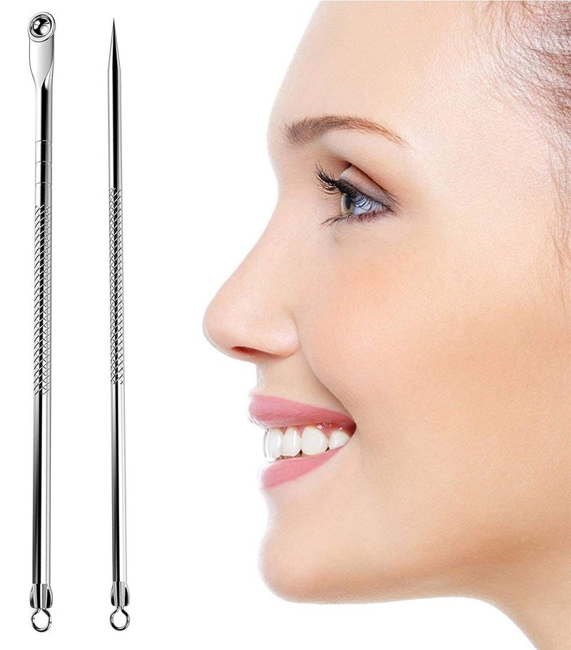TOP SELECT Top Select Stainless Steel Blackhead Acne Pimple Blemish Comedone Extractor Remover Tool Silver 50 g Pack of 3 - Image 3