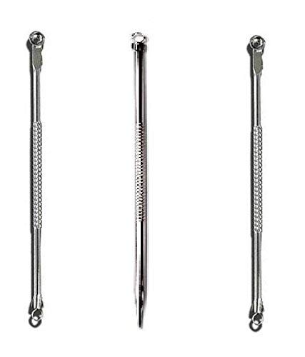 TOP SELECT Top Select Stainless Steel Blackhead Acne Pimple Blemish Comedone Extractor Remover Tool Silver 50 g Pack of 3 - Image 1