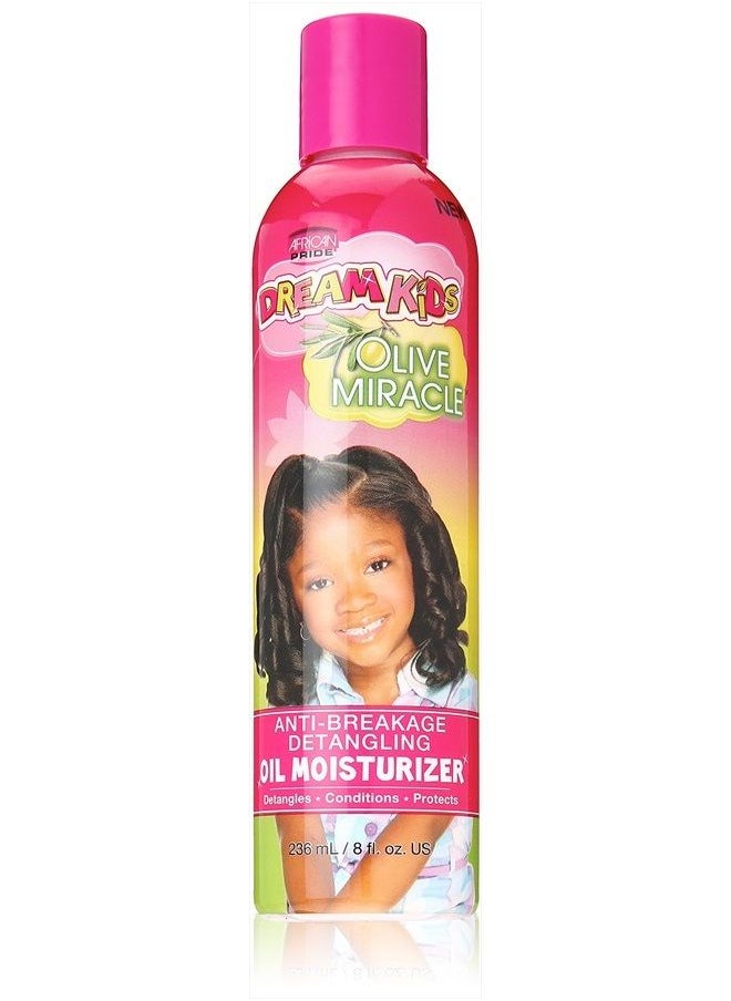 African Pride Dream Kids Olive Miracle Anti-Breakage Detangling Oil Moisturizer - Contains Olive Oil, Detangles & Reduces Hair Breakage, 8 Oz  - Image 1