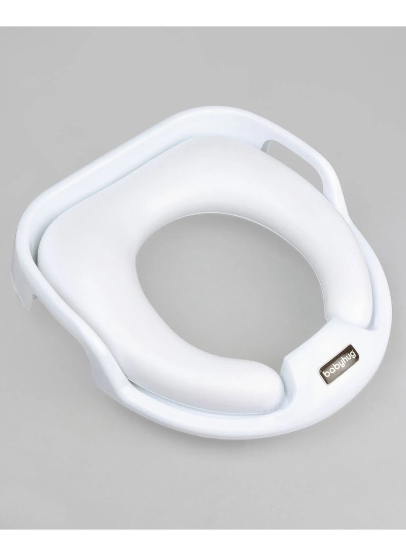babyhug Babyhug Premium Potty Seat, Cushion Seat, Strong & Sturdy, 9 Months to 3 Years, 31 x 28 x 8.5 cm - White  - Image 1