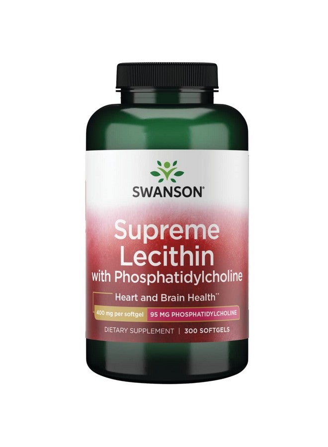 SWANSON Supreme Lecithin With Phosphatidylcholine 300 Sgels - Image 1