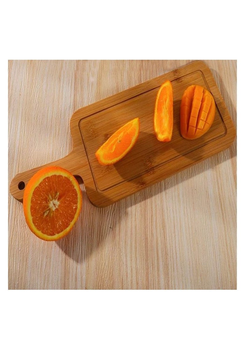 Generic - FFD Wood Cutting Board with Handle Tray For Baked Goods Bread And Cake Board Solid Wood Tray - Image 1