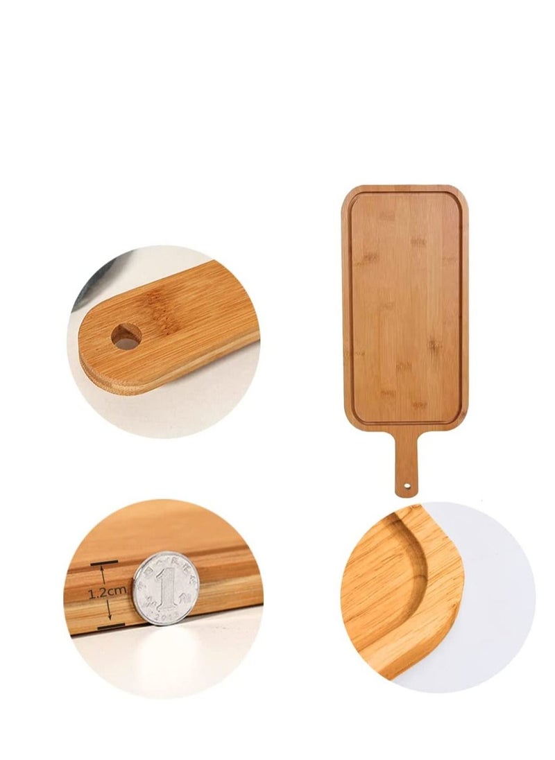 Generic - FFD Wood Cutting Board with Handle Tray For Baked Goods Bread And Cake Board Solid Wood Tray - Image 1