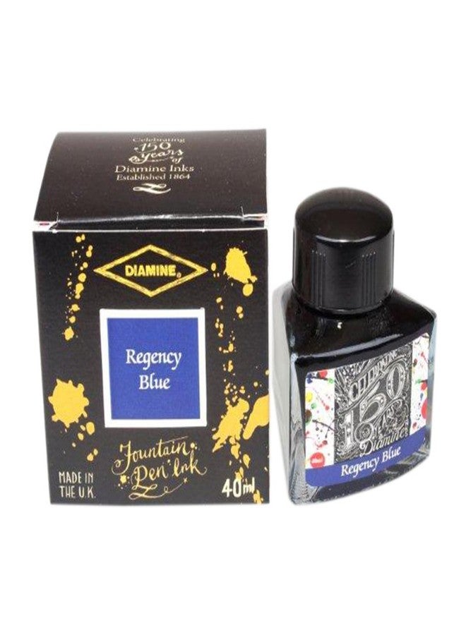 Diamine - Anniversary Fountain Pen Ink 150 years, Regency Blue 40ml