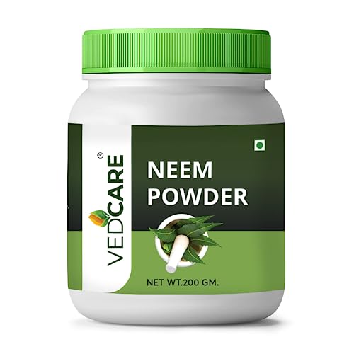 Vedcare Neem Powder 200g | Pure & Natural | For Skin, Hair & Detox | Anti Acne, Dandruff Control | Edible Grade Neem Leaf Powder | No Chemicals - Image 1