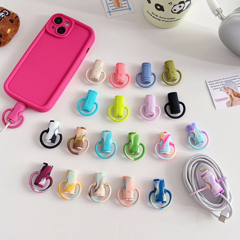 2023 New Data Cable Protective Cover For Apple Android Data Cable All-In-One Winder - Image 2