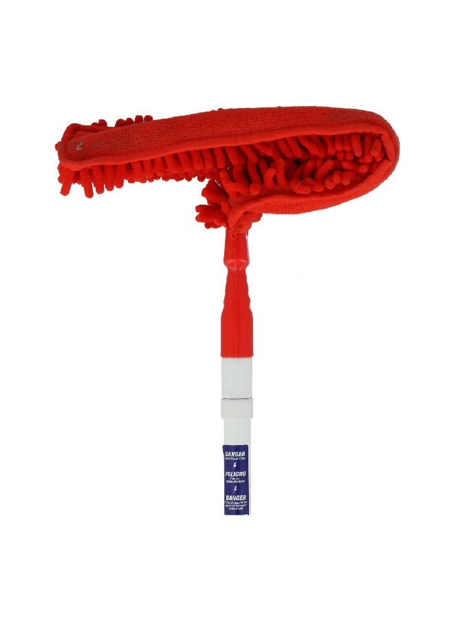 ETTORE Contour Share Fan Duster with Extendable Handle White and Blue 32001-K12 - Image 3