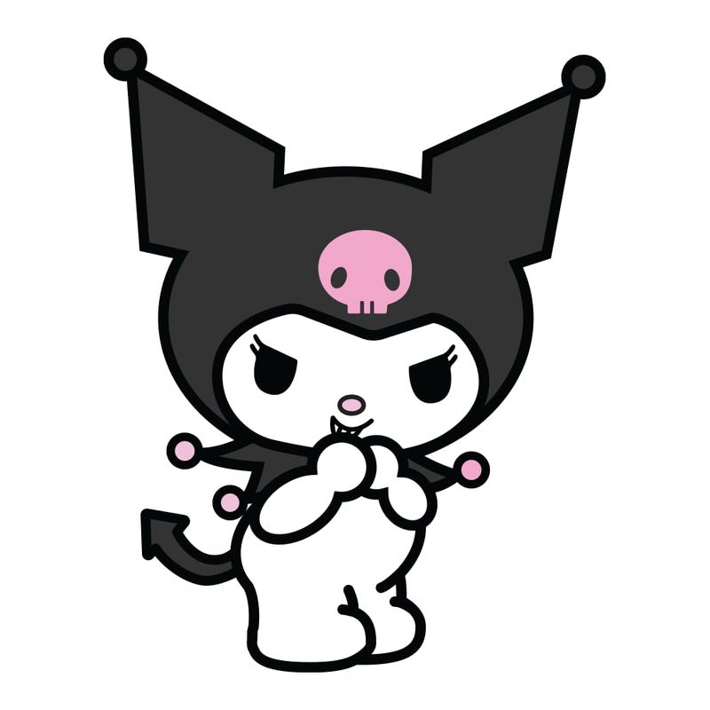 Hello Kitty Kuromi Giggle Decal Sticker Peel N Stick Sticker Graphic Decal