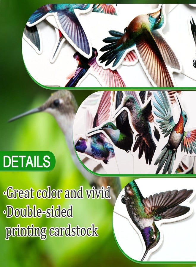 FOZEE 32Pcs Hummingbird Cupcake Toppers, Hummingbird Cake Picks, Bird Party Decorations, Hummingbird Birthday Party Decorations, Hummingbird Decorations - Image 3