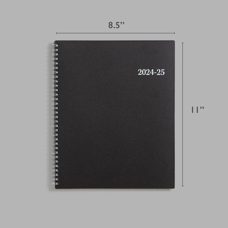 بلو سكاي مخطط الأسبوعي والشهري للعام الدراسي 2024-2025، مقاس 8.5 × 11 بوصة، غلاف مرن، تجليد سلكي، إنتربرايز (150144) - Image 5