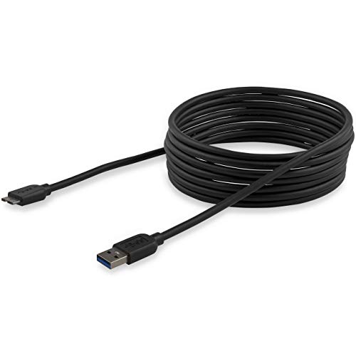 StarTech.com 3m 10ft Slim USB 3.0 A to Micro B Cable M/M - Mobile Charge Sync USB 3.0 Micro B Cable for Smartphones and Tablets (USB3AUB3MS) - Image 4