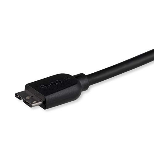 StarTech.com 3m 10ft Slim USB 3.0 A to Micro B Cable M/M - Mobile Charge Sync USB 3.0 Micro B Cable for Smartphones and Tablets (USB3AUB3MS) - Image 2