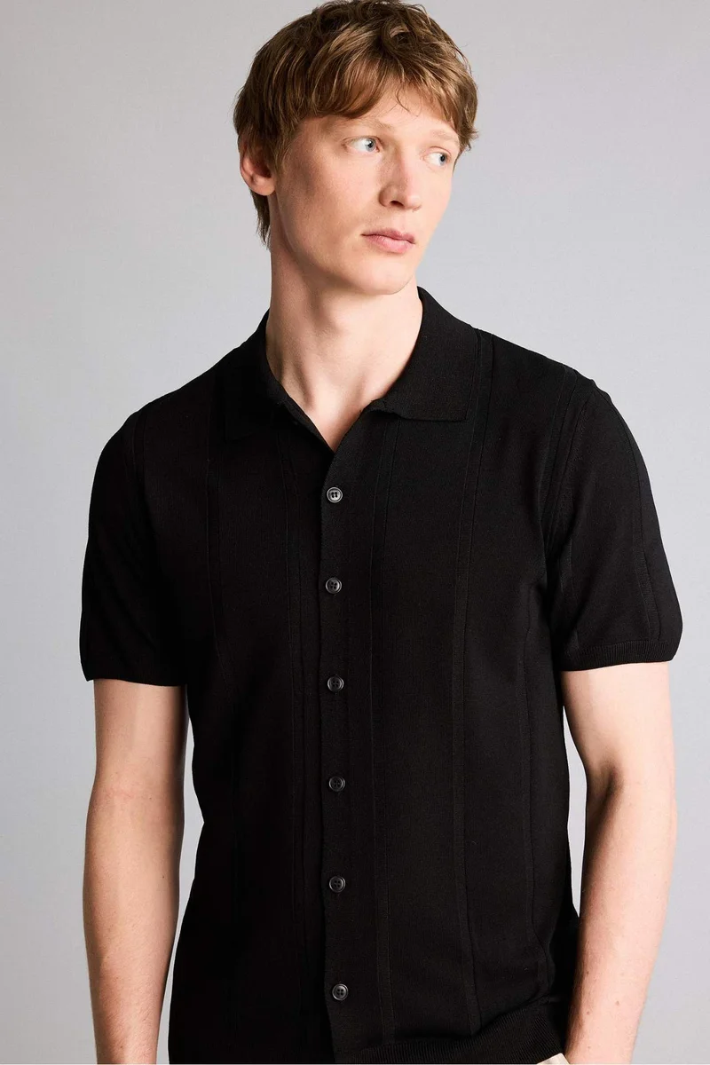 DeFacto Standard Fit Polo Collar Short Sleeve Polo T-Shirt