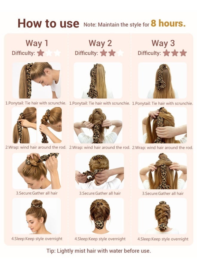 Curling iron, flexible curling iron, curls hair without heating, suitable for both long and short hair, flexible curling iron can achieve blow-dry styling without heating. - Image 4