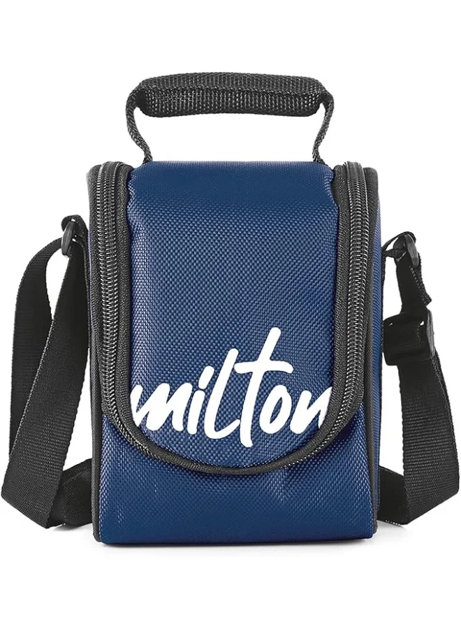 Milton Milton Tasty 3 Stainless Steel Lunch Box, Set of 3, 200 ml, 320 ml, 500 ml, Blue | Leak proof |  Easy to carry  | Stainless Steel | Odour Proof | Food Grade | Light Weight | Easy to Clean
