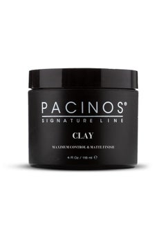 باتشينوس معجون الشعر الطيني من Pacinos Signature Line - شمع تصفيف الشعر يدوم طويلاً مع ثبات قوي لجميع تصفيفات الشعر، 4 أونصة  - Image 1
