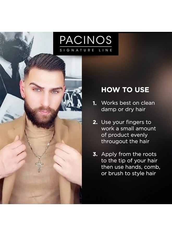 باتشينوس معجون الشعر الطيني من Pacinos Signature Line - شمع تصفيف الشعر يدوم طويلاً مع ثبات قوي لجميع تصفيفات الشعر، 4 أونصة  - Image 5