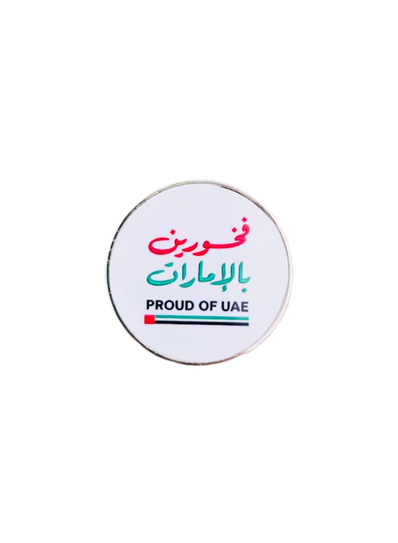SEDRA | Proud of UAE Magnetic Round Badge Pin Brooch, UAE, National Day, Commemorative - Image 4