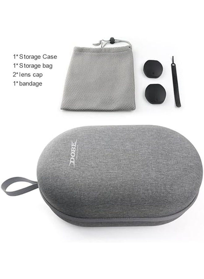 The PS VR2 Travel Case's Hard Carrying Case, Portable Zipper, Storage Bag, Lens Protector Holds VR Headset with Handle, Travel Case Accessory  - Image 2