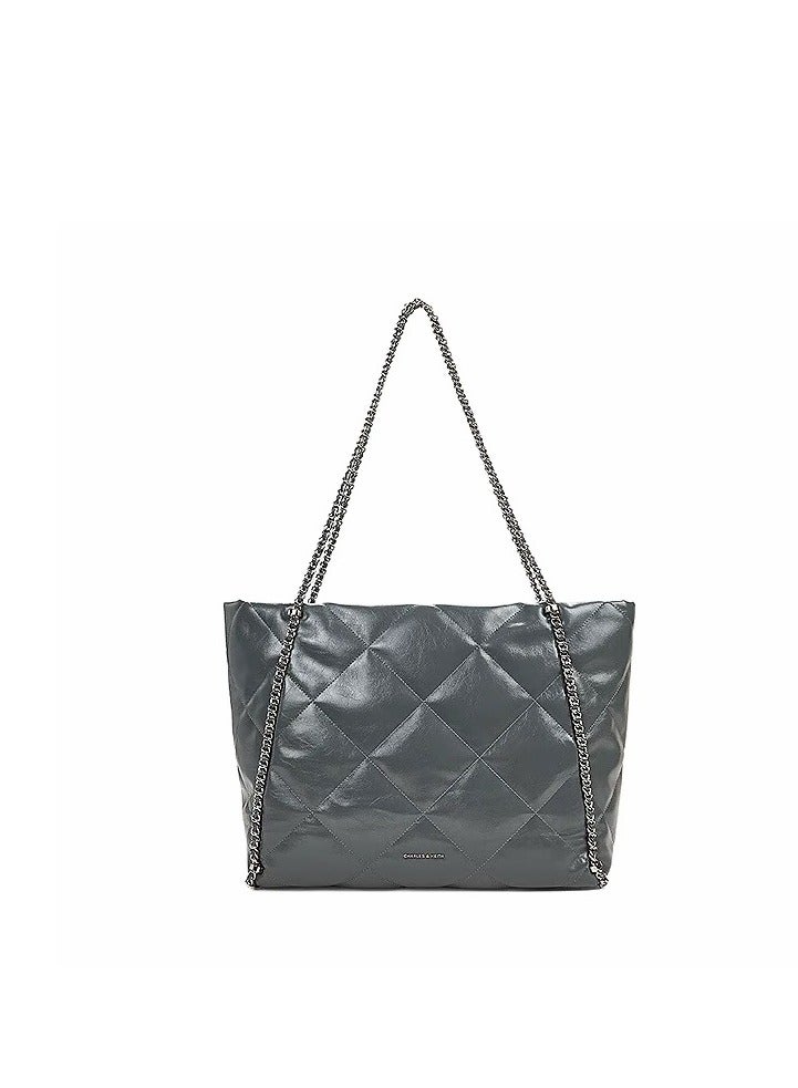 Charles & Keith charles  Keith Women's Bag Winter New Arrival Large Capacity Chain Shoulder Bag - Image 1