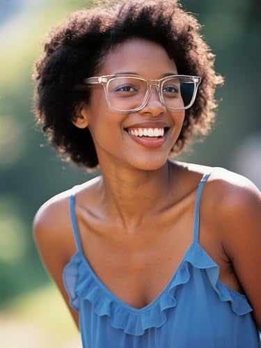 VISOONE Blue Light Blocking Glasses Square with Anti Computer Glare for Gaming Women and Men MONTANA - Image 2