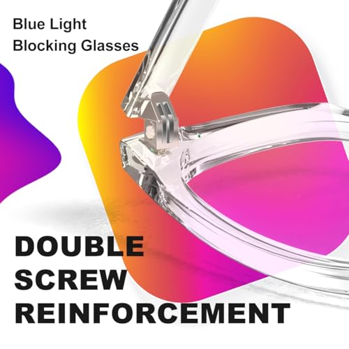 VISOONE Blue Light Blocking Glasses Square with Anti Computer Glare for Gaming Women and Men MONTANA - Image 5