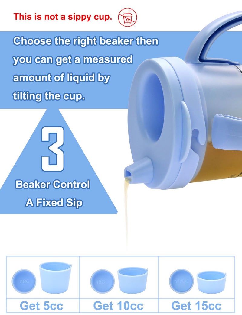 Lamborsafe Dysphagia Cups For Adults 5Cc 10Cc 15Cc  Limited Slow Flow Dysphagia Regulating Drinking Cup For Elderly People With Swallowing Disorders  Prevent Choking And Aspiration - Image 3