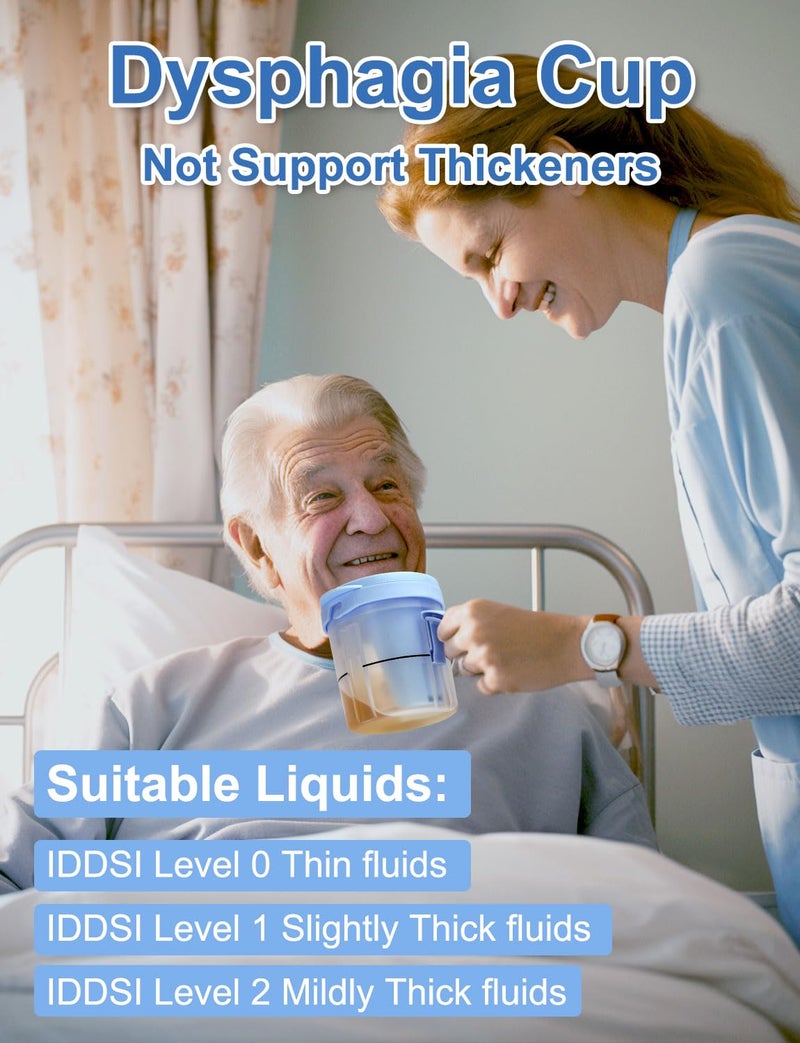 Lamborsafe Dysphagia Cups For Adults 5Cc 10Cc 15Cc  Limited Slow Flow Dysphagia Regulating Drinking Cup For Elderly People With Swallowing Disorders  Prevent Choking And Aspiration - Image 2
