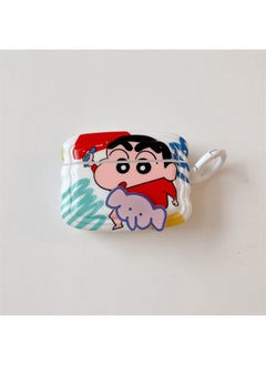 Personalized Cartoon Rotating Small For Apple Headphone Cover For AirPods Pro2/3 Generation Bluetooth Headphone Cover-Color:[Wave Edge-Rotating Elephant Xiaoxin]]-Applicable Model:AirPods Pro2 Generation