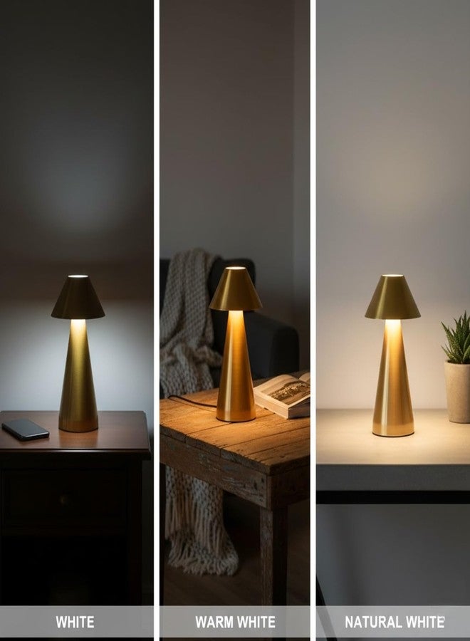 GITGRNTH New Cap Table Lamp, Dimmable LED Night Light with 3 Color Temperatures, USB Rechargeable with Portable Ambient Light with Touch Control Light for Bedroom, Living Room, Kids Room - Image 5