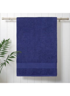 Trident Trident 100% Cotton Towels for Bath | Towels for Bath Large Size Bath Towel - Soft & Absorbent | 450 GSM | 1 Piece Bath Towel for Men/Women | Urban Comfort | 70 cms x 140 cms - New Navy  - Image 2