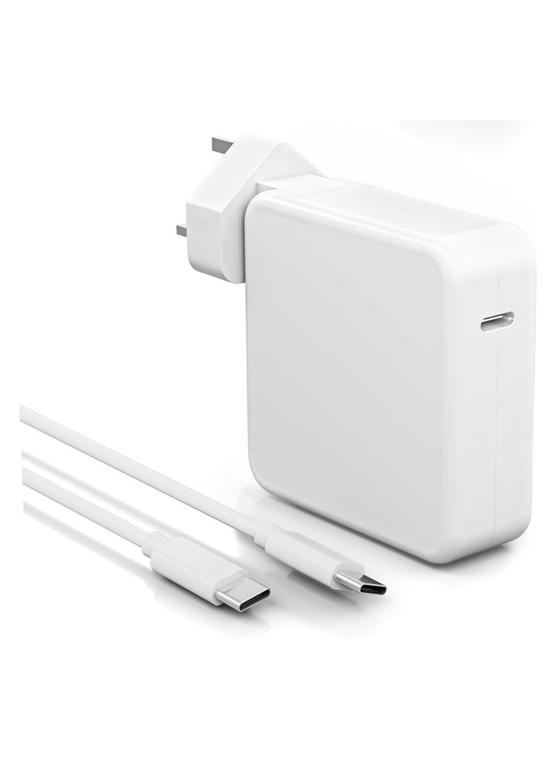 شاحن لماك بوك برو، بديل شاحن USB C بقوة 100 واط / 96 واط لماك بوك برو 16، 15، 14، 13 إنش، وماك بوك إير 13 إنش، وآيباد برو 2023/2022/2021/2020/2019/2018 وجميع الأجهزة المزودة بمنفذ USB-C. - Image 1