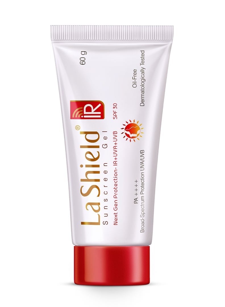La Shield IR SPF 30 PA +++ Mineral Sunscreen Gel | UVA & UVB + Infrared Protection | Oil free | No white cast | Broad spectrum | Next Gen Protection For All Skin types - (60 grams) - Image 2