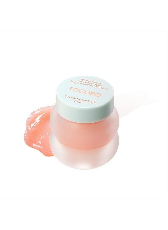 Tocobo Vita Glazed Lip Mask 20ml / 109.5g, Super moisturizing night lip care, glazed and easy washable texture that melts into lips - Image 1