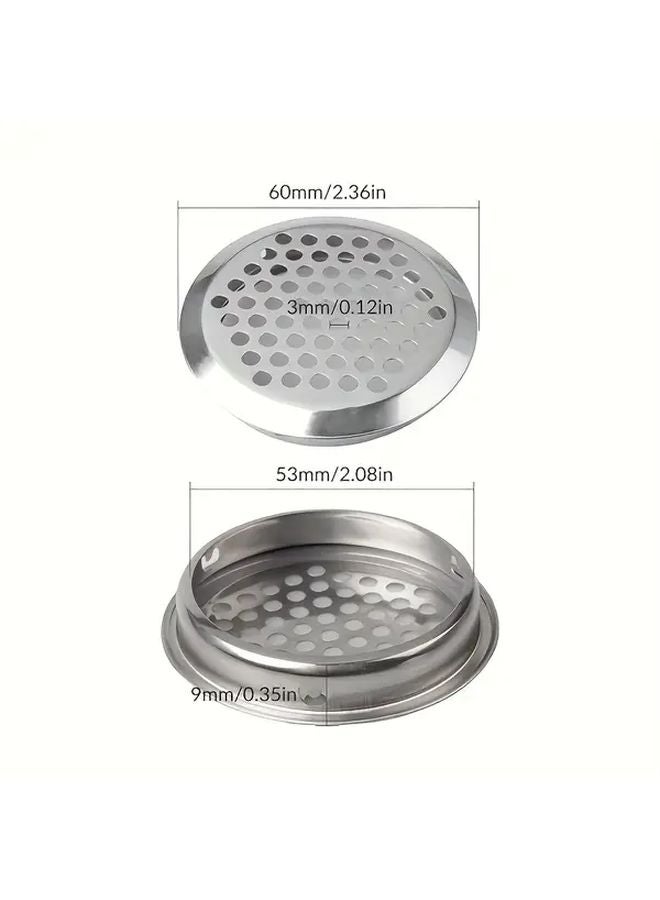 30pcs 53mm Stainless Steel Ventilation Grilles Round Mesh Covers For Outdoor Kitchen Wall - Image 4