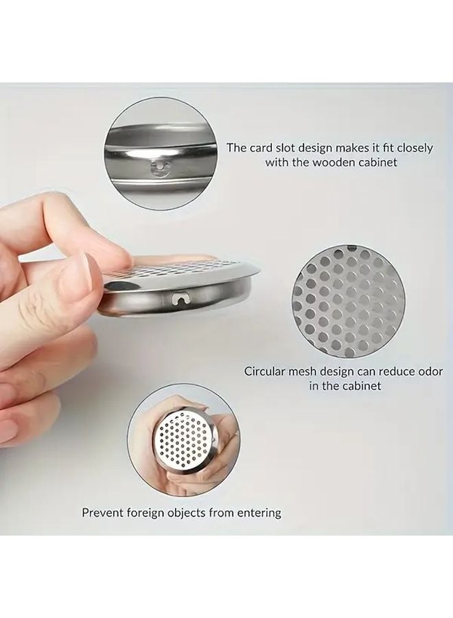 30pcs 53mm Stainless Steel Ventilation Grilles Round Mesh Covers For Outdoor Kitchen Wall - Image 3