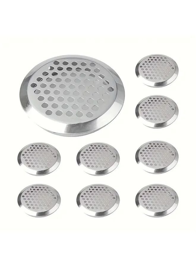 30pcs 53mm Stainless Steel Ventilation Grilles Round Mesh Covers For Outdoor Kitchen Wall - Image 1
