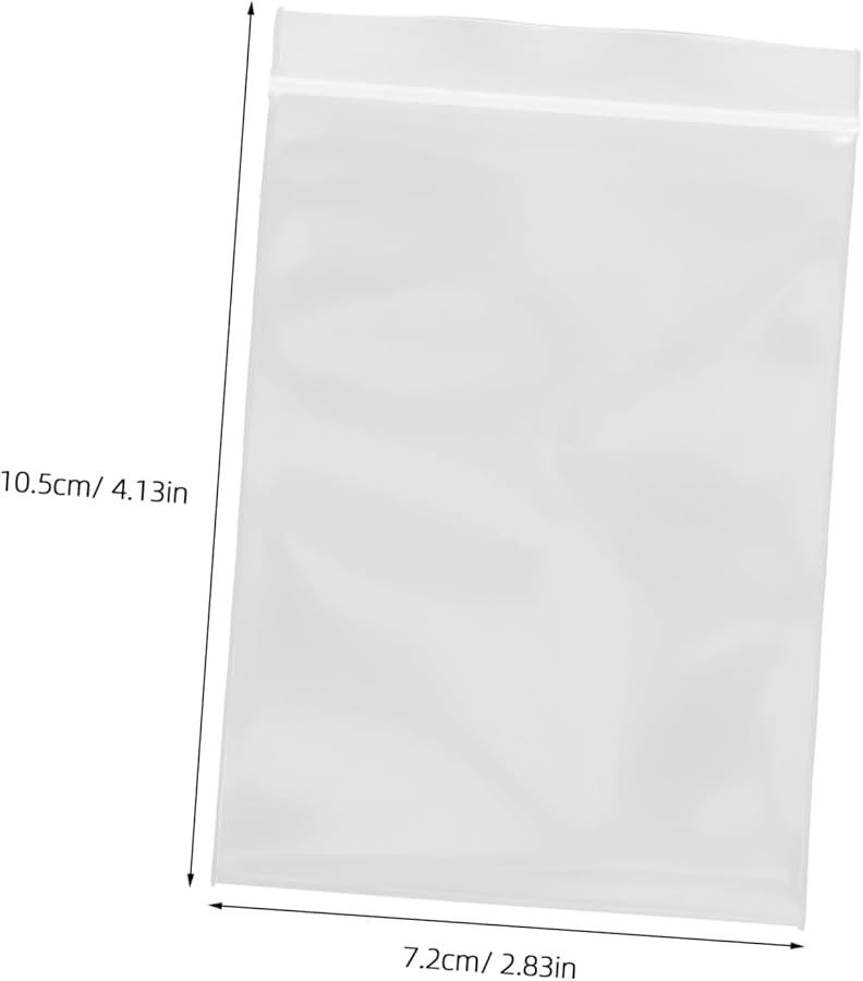 100 Pcs Thick Plastic Resealable Food Storage Bags Airtight Snack Pouches Easy Open Design - Image 3