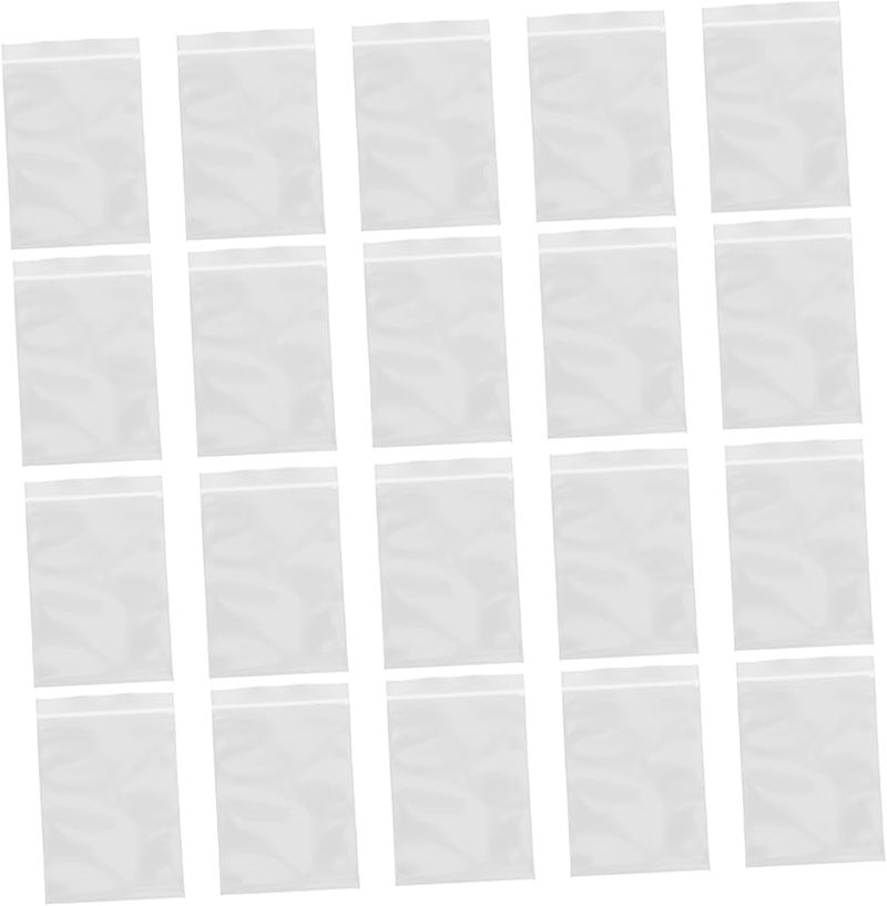 100 Pcs Thick Plastic Resealable Food Storage Bags Airtight Snack Pouches Easy Open Design - Image 2