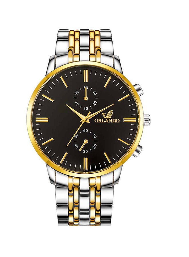 NIBEMINENT Men's Casual Stainless Steel Quartz Analog Watch NNSB03706826