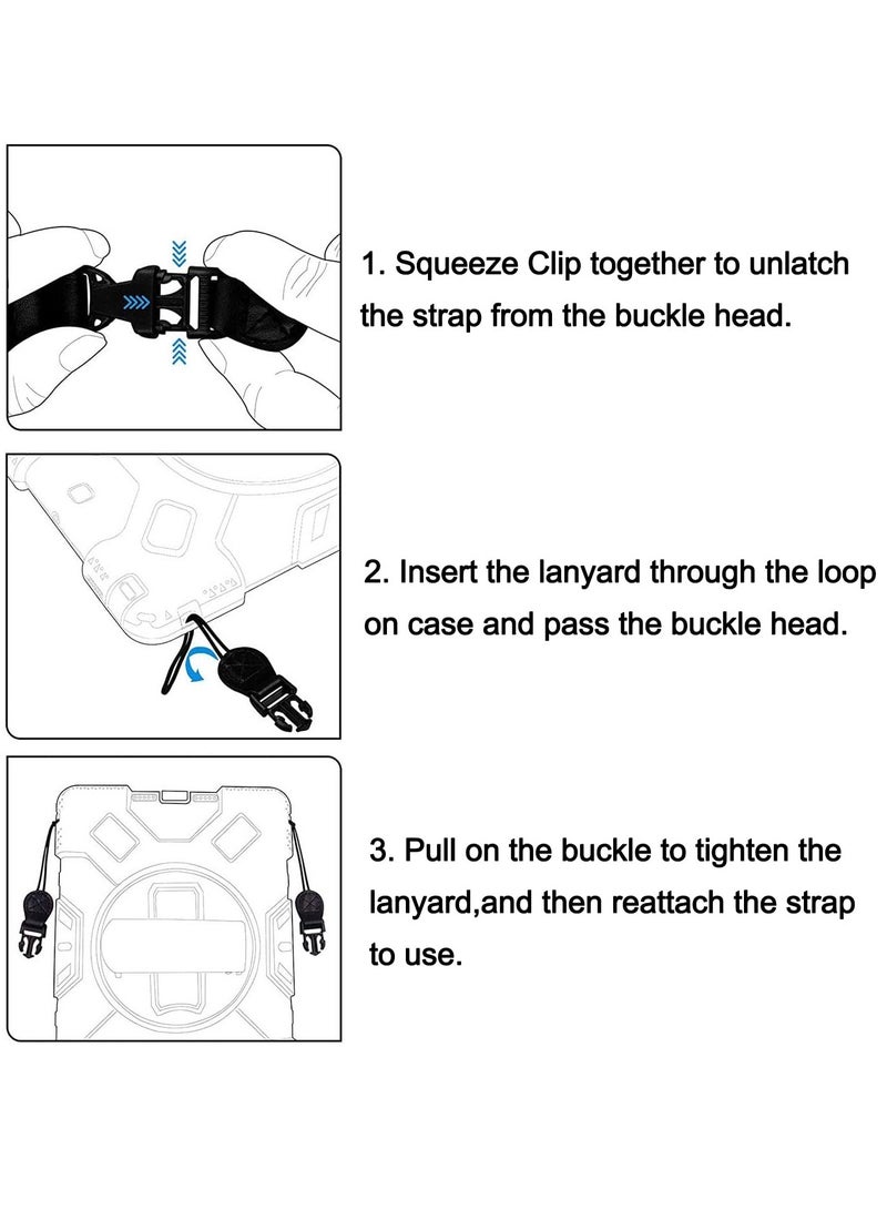 SYOSI 2 Pack Camera Neck Straps Premium Camera Strap with Quick Release Buckle Comfortable and Versatile Shoulder Strap for DSLR Sony Canon Nikon Accessories for iPad Neck Lanyard Binocular Black  - Image 3