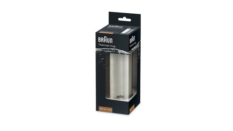 Braun Thermal Travel Coffee Mug  Black - Image 3