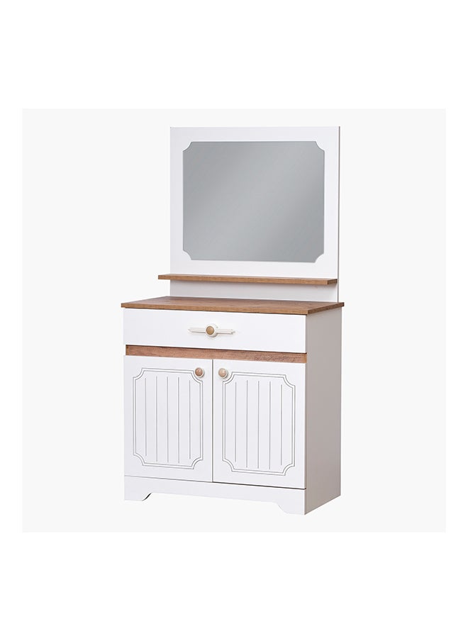 Home Box Listro 1-Drawer and 2-Door Dresser with Mirror 82 x 81.8 x 43 cm  - Image 4