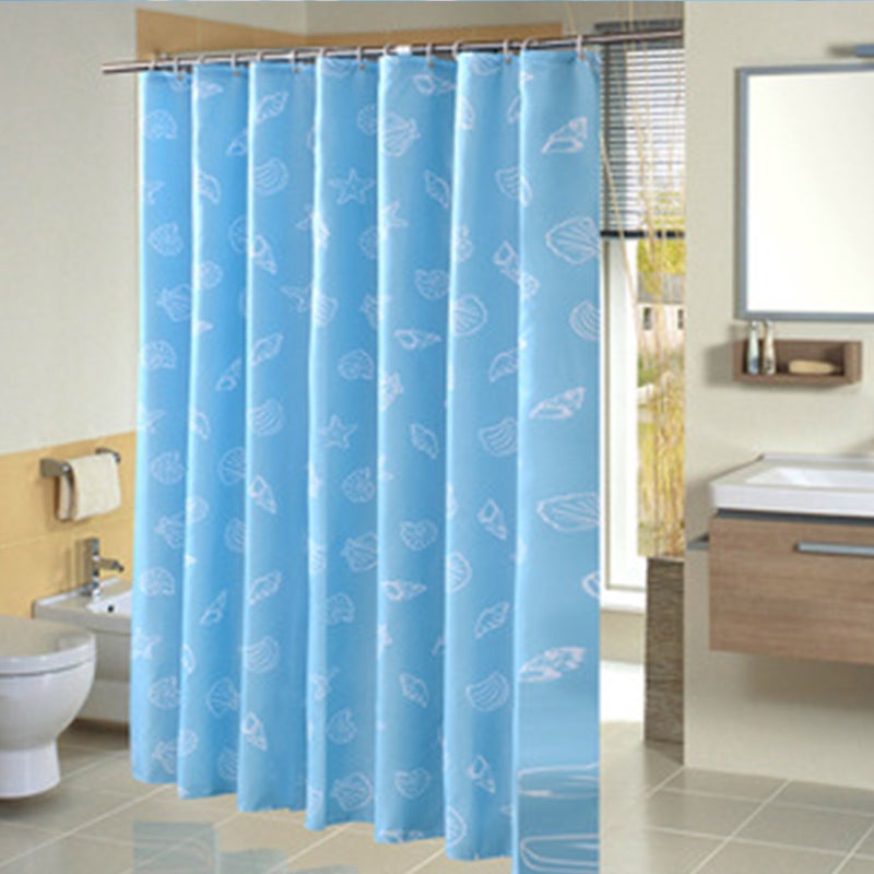 2pcs Sea Theme Shower Curtain Bathroom Shower Curtain Thicken Shower Curtain - Image 5