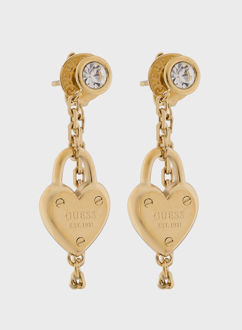 GUESS Pendent Detail Drop Earrings - Image 1